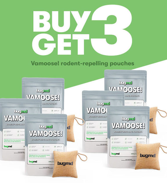 Buy 3 VAMOOSE! Rodent-Repelling Pouches, Get 3 FREE – bugmd