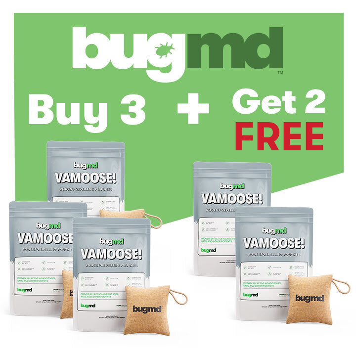 Buy 3 VAMOOSE! RodentRepelling Pouches, Get 2 FREE bugmd